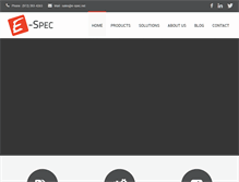 Tablet Screenshot of e-spec.net